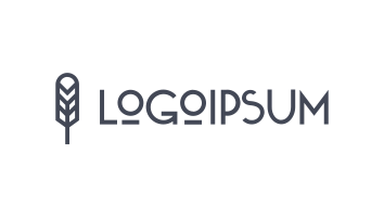 Minimalist logo design with geometric shapes and text.