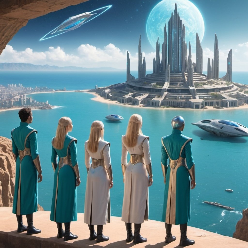 A scenic coastal road winding along rocky cliffs with a stunning ocean view under a partly cloudy sky.