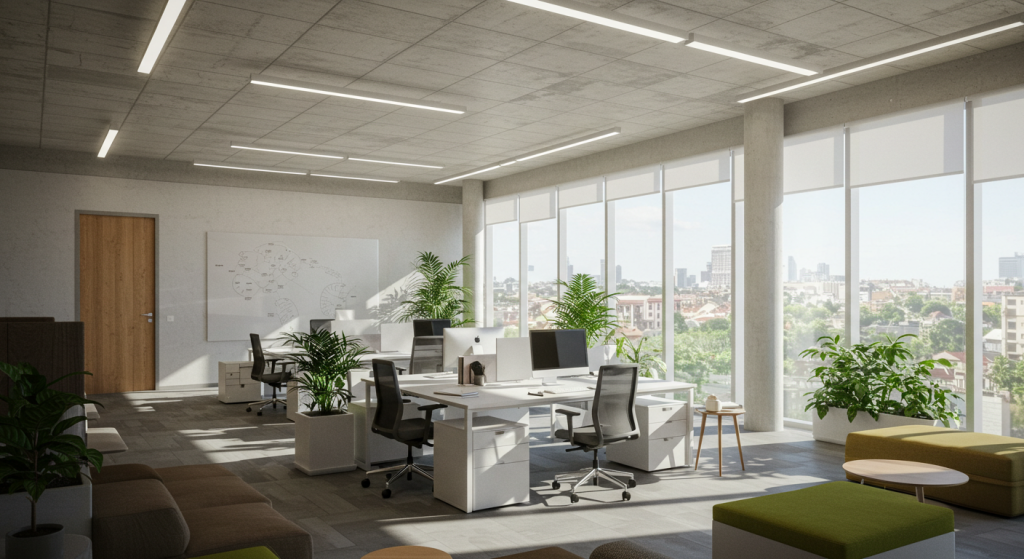 A scenic coastal road winding along rocky cliffs with a stunning ocean view under a partly cloudy sky.